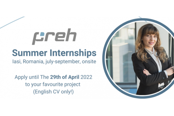 SUMMER INTERNSHIPS AT PREH IAȘI!