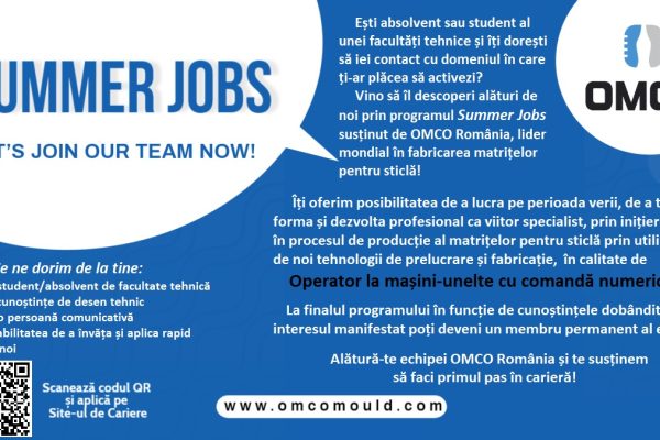 Compania OMCO România lansează programul Summer Jobs