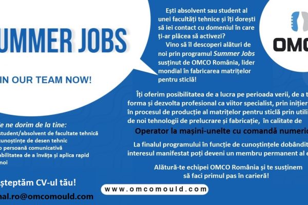 SUMMER JOBS la OMCO România