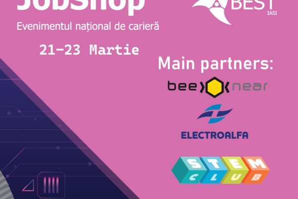 23 martie 2024, ora 16:00 – Workshop în cadrul JobShop® la Iași