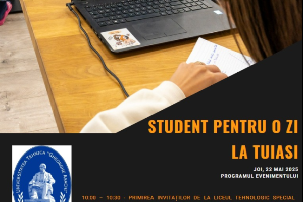 Student pentru o zi la TUIASI
