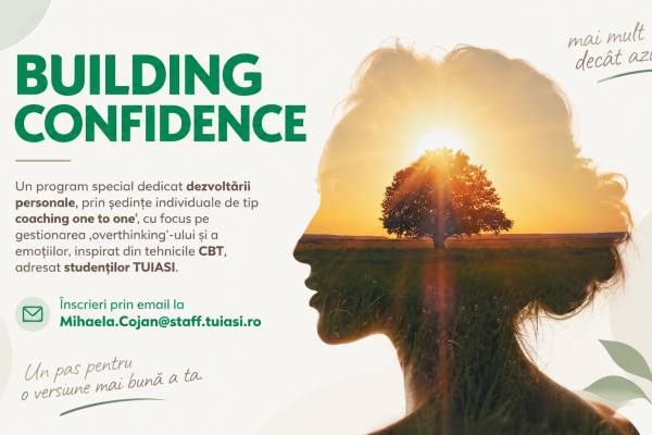 BUILDING CONFIDENCE – program de dezvoltare personală
